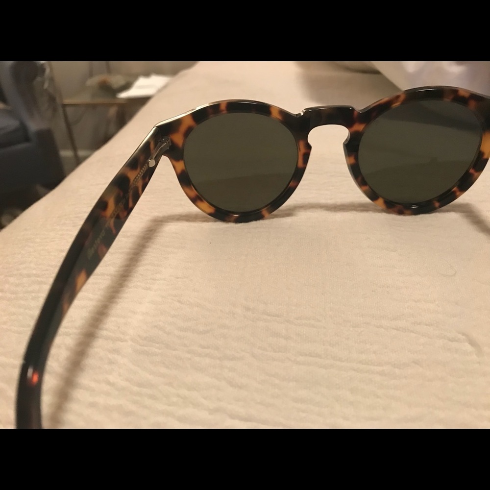 Illesteva Tortoise Blue Mirror Sunglasses - Picture 2 of 7